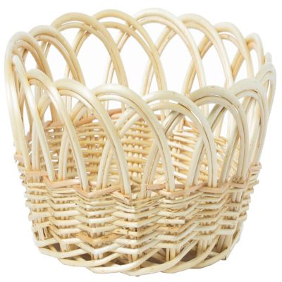 Wickerwise 13.75 Inch Decorative Round Fruit Bowl Bread Basket Serving Tray, Medium Image 2