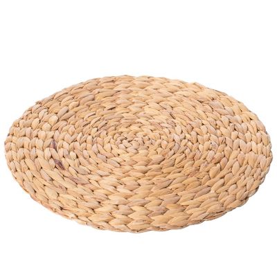 Wickerwise 15 Inch Decorative Weave Water Hyacinth Round Mat Charger Plates for Dining Table Image 2
