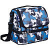 Wildkin Blue Camo Two Compartment Lunch Bag Image 1