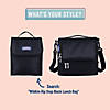 Wildkin Rip-Stop Black Two Compartment Lunch Bag Image 3