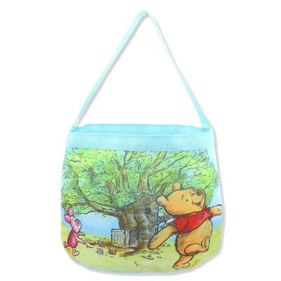 Winnie the Pooh Kids Collapsible Nylon Gift Basket Bucket Toy Storage Tote Bag (One Size, Blue) Image 1