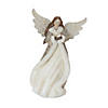 Winter Angel Figurine With Bird Accent (Set Of 2) 12"H Resin Image 2