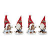 Winter Gnome On Skis Figurine (Set Of 4) 6.75"H Resin Image 3