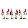 Winter Gnome Shelf Sitter (Set Of 6) 8"H, 8.25"H Resin Image 2