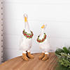 Winter Goose Figurine With Boots (Set Of 2) 9.25"H, 11.5"H Resin Image 2