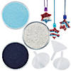 Winter Sand Art Necklace Craft Kit Assortment - Makes 12 Image 1