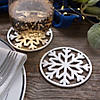 Winter Wedding Snowflake Coasters - 24 Pc. Image 1