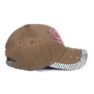 Womens Bling Baseball Cap - "Pink Diamond" Image 1