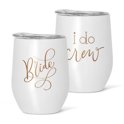 Women's  Stainless Steel Tumblers for Bachelorette Parties, Weddings, and Bridal Showers (11 piece set) Image 1