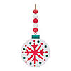 Wood Beaded Snowflake Ornament (Set Of 12) 14"H Mdf Image 2