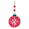 Wood Beaded Snowflake Ornament (Set Of 12) 14"H Mdf Image 3