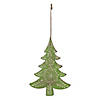 Wood Pine Tree Ornament (Set Of 6) 6.5"H Mdf Image 1