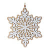 Wood Snowflake Ornament (Set Of 24) 7"H, 9"H Wood Image 1