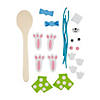 Wooden Spoon Easter Bunny Craft Kit - Makes 12 Image 1