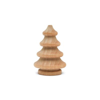 Woodpeckers Crafts, DIY Unfinished Wood 1-1/4" Pine Tree, Pack of 100 Image 1