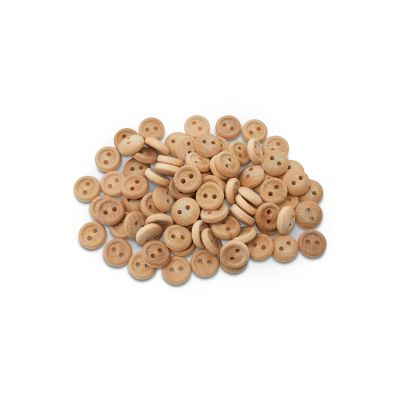 Woodpeckers Crafts, DIY Unfinished Wood 1/2" Button, Pack of 100 Image 1