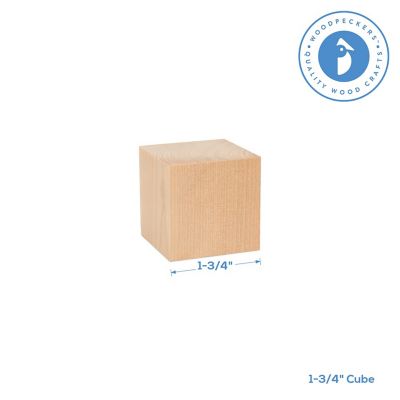 Woodpeckers Crafts, DIY Unfinished Wood 1-3/4" Cube, Pack of 20 Image 3