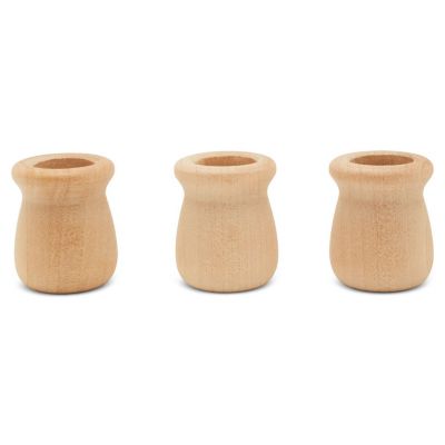 Woodpeckers Crafts, DIY Unfinished Wood 1-5/16" Bean Pot Candle Cup, Pack of 100 Image 2