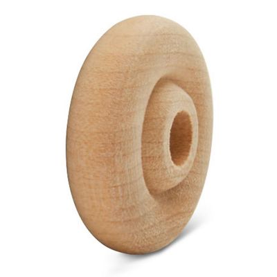 Woodpeckers Crafts, DIY Unfinished Wood 1", 5/16" Thick Classic Wheels Pack of 25 Image 2