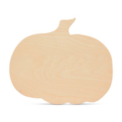 Woodpeckers Crafts, DIY Unfinished Wood 11" Pumpkin Cutout, Pack of 3 Image 1
