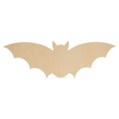 Woodpeckers Crafts, DIY Unfinished Wood 12" Bat Cutout, Pack of 12 Image 1