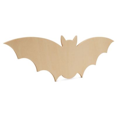 Woodpeckers Crafts, DIY Unfinished Wood 12" Bat Cutout, Pack of 12 Image 1