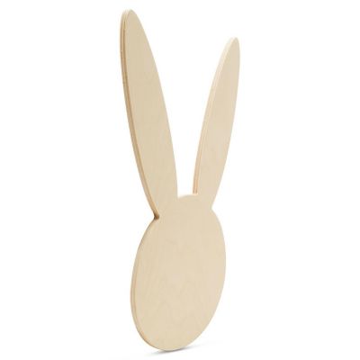 Woodpeckers Crafts, DIY Unfinished Wood 12" Bunny Face Cutout Pack of 1 Image 1