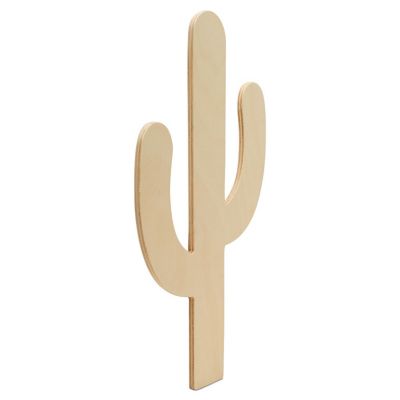 Woodpeckers Crafts, DIY Unfinished Wood 12" Cactus Cutouts, Pack of 5 Image 1