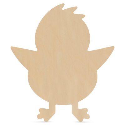 Woodpeckers Crafts, DIY Unfinished Wood 12" Chick Cutout Pack of 1 Image 1