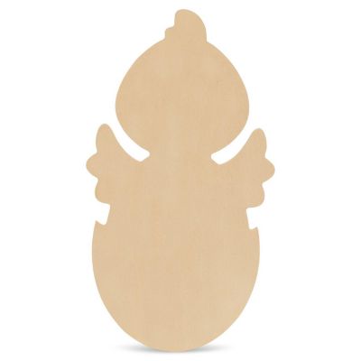 Woodpeckers Crafts, DIY Unfinished Wood 12" Chick in Egg Cutout Pack of 1 Image 1