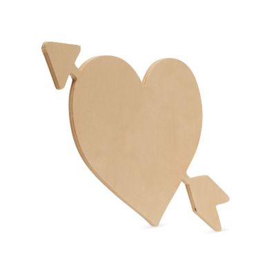 Woodpeckers Crafts, DIY Unfinished Wood 12" Cupid Heart Cutout, Pack of 6 Image 1