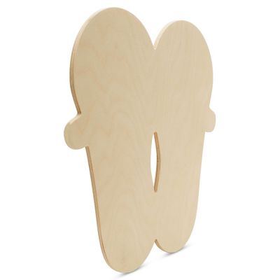 Woodpeckers Crafts, DIY Unfinished Wood 12" Flip Flops Cutouts, Pack of 3 Image 1