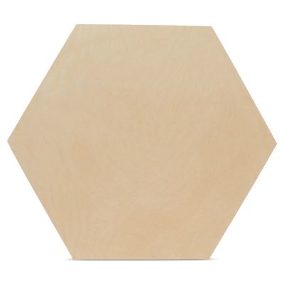 Woodpeckers Crafts, DIY Unfinished Wood 12" Hexagon Pack of 3 Image 1