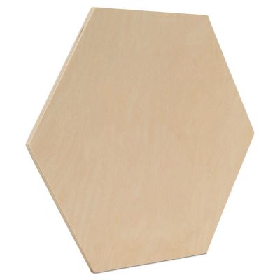 Woodpeckers Crafts, DIY Unfinished Wood 12" Hexagon Pack of 3 Image 1