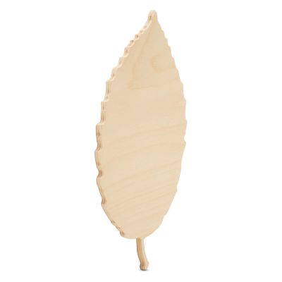 Woodpeckers Crafts, DIY Unfinished Wood 12" Leaf Cutout Pack of 3 Image 1