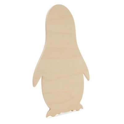 Woodpeckers Crafts, DIY Unfinished Wood 12" Penguin Cutout Pack of 12 Image 1