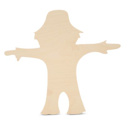 Woodpeckers Crafts, DIY Unfinished Wood 12" Scarecrow Cutout Pack of 3 Image 1