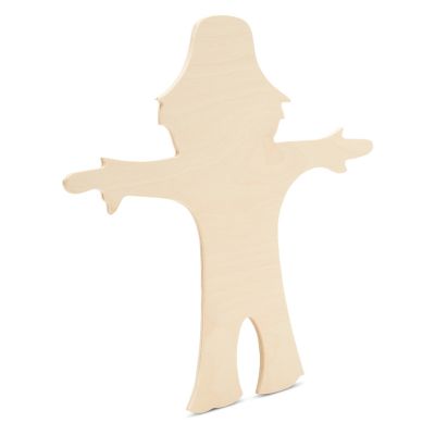 Woodpeckers Crafts, DIY Unfinished Wood 12" Scarecrow Cutout Pack of 3 Image 1
