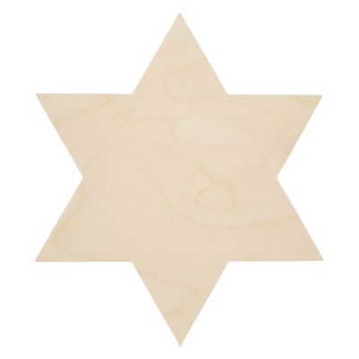 Woodpeckers Crafts, DIY Unfinished Wood 12" Star of David Cutout Pack of 12 Image 1