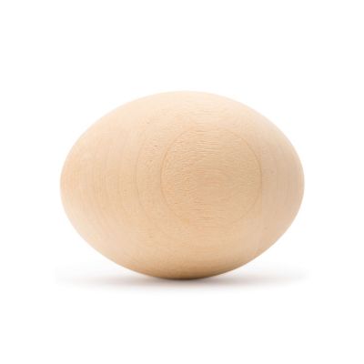 Woodpeckers Crafts, DIY Unfinished Wood 2-1/2" Egg, Pack of 24 Image 1