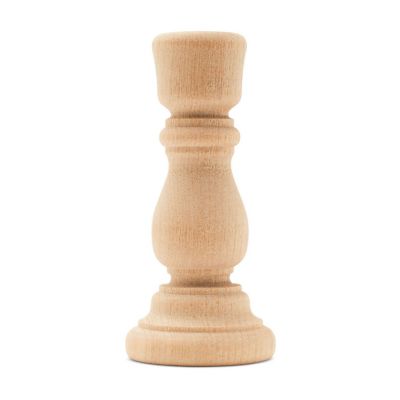 Woodpeckers Crafts, DIY Unfinished Wood 3" Candlestick, Pack of 25 Image 3