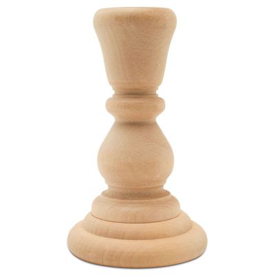 Woodpeckers Crafts, DIY Unfinished Wood 4" Candlestick, Pack of 25 Image 3