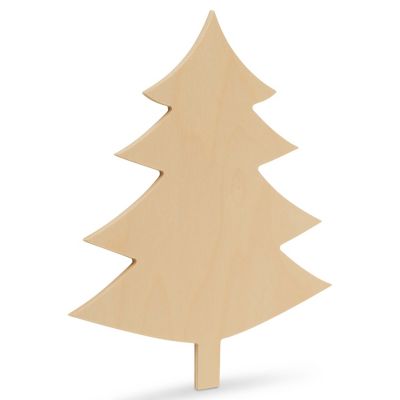 Woodpeckers Crafts, DIY Unfinished Wood 6" Christmas Tree Cutout, Pack of 25 Image 1
