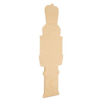 Woodpeckers Crafts, DIY Unfinished Wood 6" Nutcracker Cutout Pack of 12 Image 1