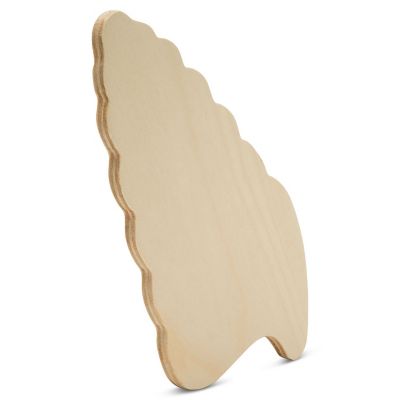 Woodpeckers Crafts, DIY Unfinished Wood 8" Conch Shell Cutouts, Pack of 10 Image 1