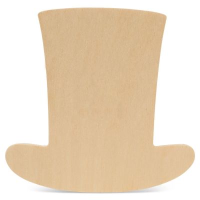 Woodpeckers Crafts, DIY Unfinished Wood 8" Uncle Sam Hat Cutouts, Pack of 10 Image 1