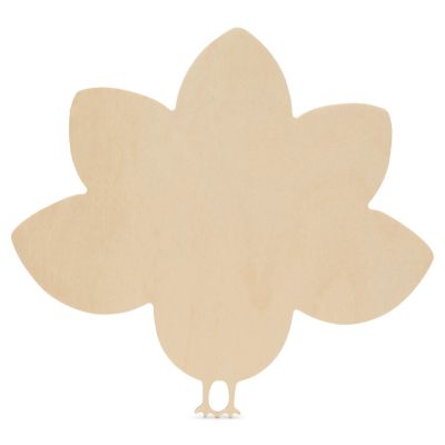 Woodpeckers Crafts, DIY Unfinished Wood 8" Whimsical Turkey Cutout Pack of 12 Image 1