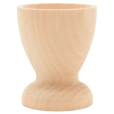 Woodpeckers Crafts, DIY Unfinished Wood for 2-1/2" Egg Egg Cup, Pack of 6 Image 1