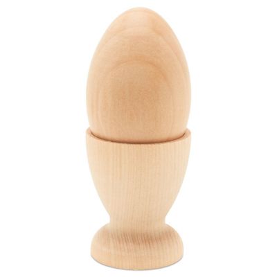 Woodpeckers Crafts, DIY Unfinished Wood for 2-1/2" Egg Egg Cup, Pack of 6 Image 3