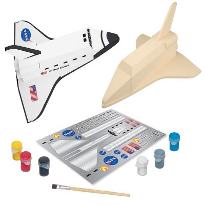 Works of Ahhh Craft Set - NASA Space Shuttle Wood Paint Kit for Kids Image 3